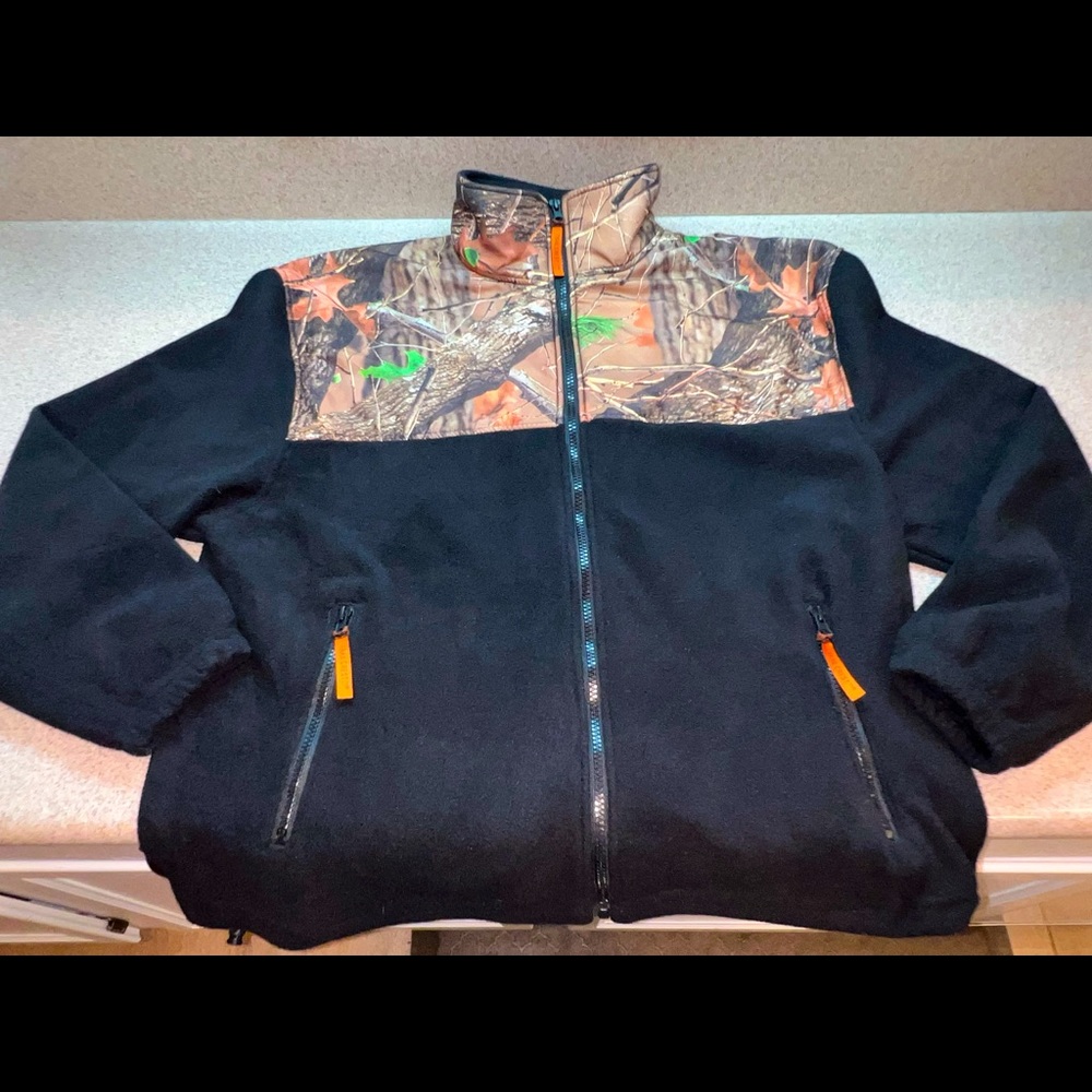 Trailcrest Camo Fleece Full Zip C-max Wind Jacket highland forest Trail Crest L